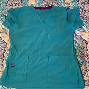 Carhartt blue scrub top